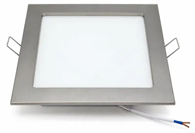 Produktbild von Briloner FLAT IN LED Einbaupanel Nickel Matt 12W 1200lm 4000K IP44 17x17cm 7099-412