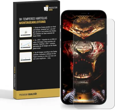 Produktbild von 2x 3D A++ 9H Panzerglas für iPhone 12 Pro Displayschutz Schutzglas Panzerfolie Schutzfolie Hartglas Displayglas Tempered Glasfolie Echtglas