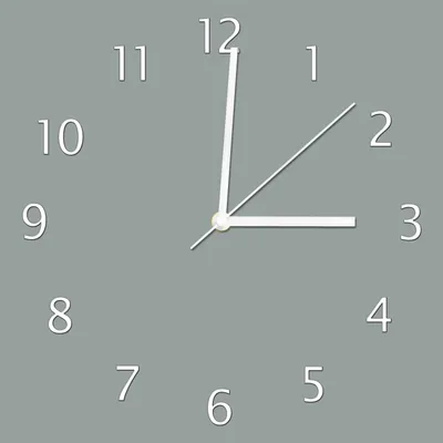 Produktbild von Wallario Design Wanduhr Grau aus Echtglas, Größe 30 x 30 cm