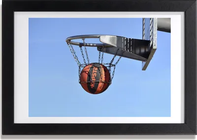 Produktbild von Bild 30x20 MDF-Rahmen, Wandkunst Basketball