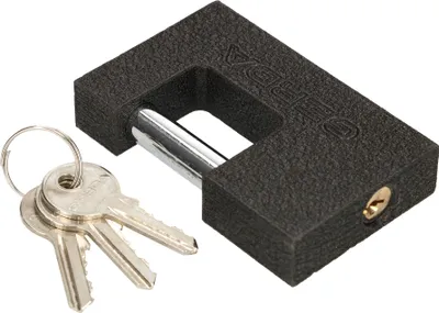 Produktbild von KOTARBAU® Gusseisen Vorhangschloss 90 mm Monoblock Vorhängeschloss mit Bolzen Einbruchsicherung Bügelschloss Gehärtetes Massivschloss