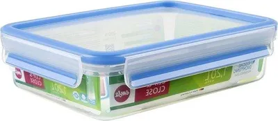 Immagine prodotto di Contenitore rettangolare con chiusura ermetica da 12 litri, trasparente/blu