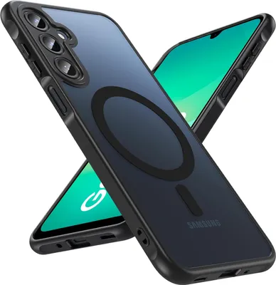 Image de Étui magnétique pour Samsung Galaxy A26 5G Housse Magsafe Housse de protection antichoc cadre TPU fort anneau magnétique, Noir