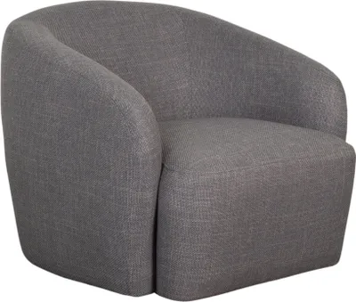 Produktbild von Mr. Deko Lounge Sessel Loconia grau drehbar aus Strukturstoff mit Armlehnen