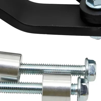 Image de LeoVince kit de maintien du pot d'échappement, aluminium compatible avec la pièce de rechange du pot d'échappement