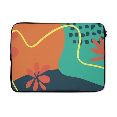 Produktbild von MuchoWow® Laptop Hülle 13 Zoll Sommer - Formen - Abstrakt Laptoptasche - Laptophülle - Sleeve - Rundumschutz