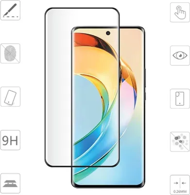 Immagine prodotto di Per Honor Magic 6 Lite 4D Display curvo pieno LCD H9 Protezione dello schermo in vetro temperato