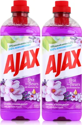 Produktbild von Ajax Allzweckreiniger Lavendel- & Magnolie 1 Liter - Bodenreiniger (2er Pack)