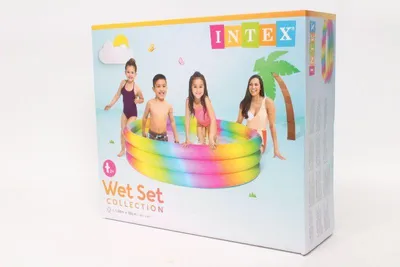 Produktbild von INTEX 58449NP - Planschbecken - Rainbow Ombre (168x38cm) Pool 3-Ring