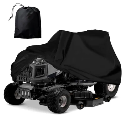 Produktbild von Abdeckplane für Rasentraktor 183x137x117 cm – wasserdichtes 420D-Polyester in Schwarz
