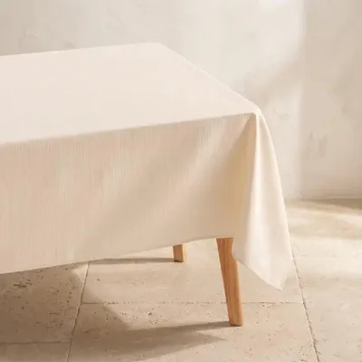 Image de GAMUSI ANELO, nappe jacquard, 140 x 100 cm – Nappe en mélange de coton résistant aux taches – e OEKO-TEX® – Couleur : marron huilé