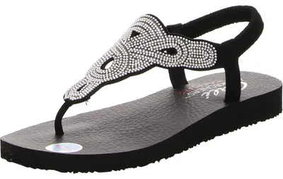 Produktbild von Skechers Sandaletten,Stadtbd.b.25mm o.Fußb in schwarz, Gr. 36