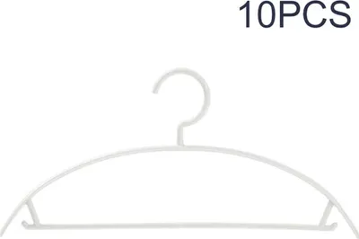 Produktbild von Kleiderbügel, 10 Stück, ohne Schulterbeulen, rutschfeste Gummierung, Kontur, für Pullover