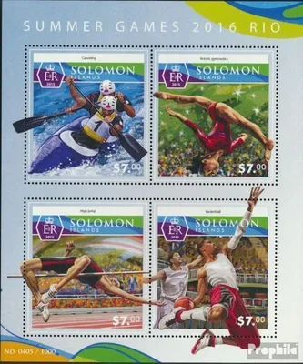 Produktbild von Briefmarken Salomoninseln 2015 Mi 3471-3474 Kleinbogen (kompl. Ausg.) postfrisch Sommerspiele 2016