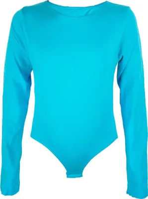 Produktbild von Body Langarmbody türkis Sportbody Kinder Karneval Fasching Kostüm 116/128