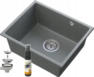 Produktbild von Manado Grau Unterbaubecken Chrom 50