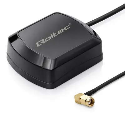 Obrázok produktu pre GPS anténa Qoltec, kompatibilná s GLONASS, s magnetickou základňou, všesmerová, 28 dBi, konektor SMA