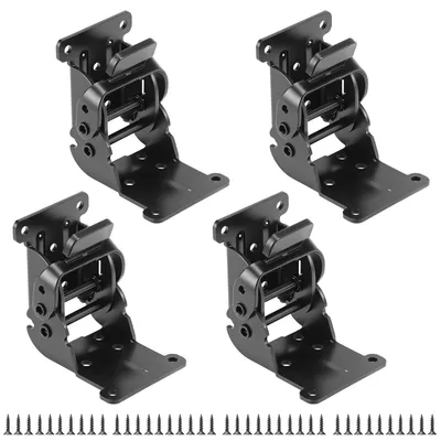 Imagen del producto de Juego de 4 patas de mesa plegables de acero galvanizado