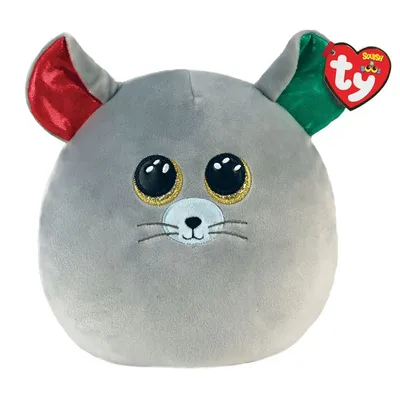 Produktbild von Ty Squish-A-Boo|Ty Ty Chipper Maus - Weihnachten 2021 - Squishy Beanie 35cm