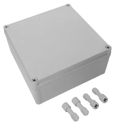 Obrázek produktu pro Vodotěsná a prachotěsná rozpojovací krabička, materiál: ABS plast, rozměry: 200 x 200 x 95 mm