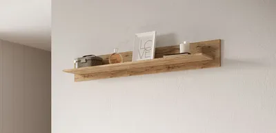 Produktbild von Wandregal Wandboard Hängeregal Regal 154cm bartex eiche 76549124