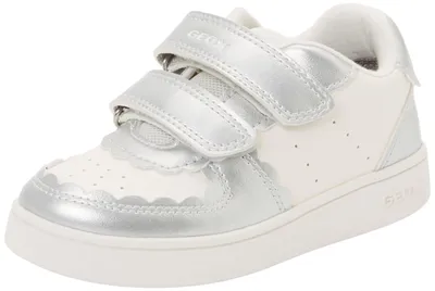 Immagine prodotto di Geox, scarpe da ginnastica per bambine, modello B ECLYPER, colore bianco/argento, taglia 20 EU