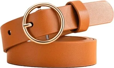 Zdjęcie produktu dla Stylowy Brązowy Pasek Vintage dla Kobiet - Modny Dodatek KP8288