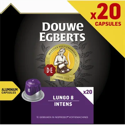 Zdjęcie produktu dla Douwe Egberts Lungo Intens kapsułki z kawą 104g, aromatyczne, kompatybilne