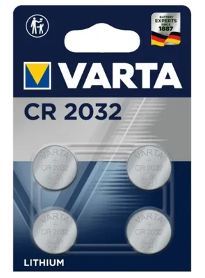 Produktbild von Varta 06032 101 404 Haushaltsbatterie Einwegbatterie CR2032 Lithium (06032101404)