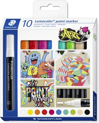 Produktbild von Staedtler - Lumocolor-Farbmarker, 10er-Satz