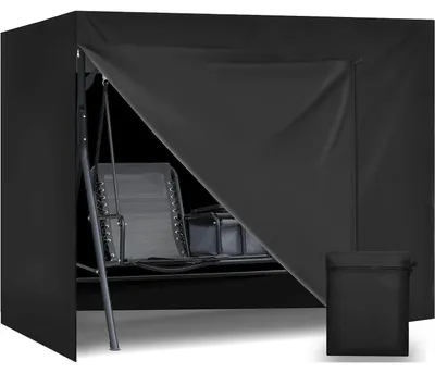 Produktbild von Hollywoodschaukel Abdeckung 3-Sitzer 600D Schwarz 250x150x160cm
