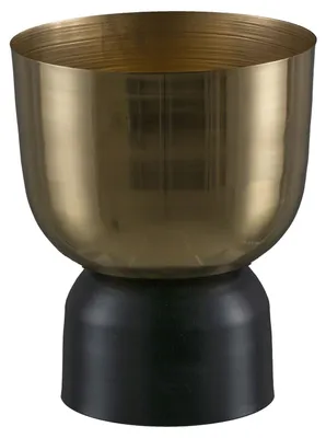 Produktbild von Übertopf - Goldgelb - Schwarz - 26 x 31 cm
