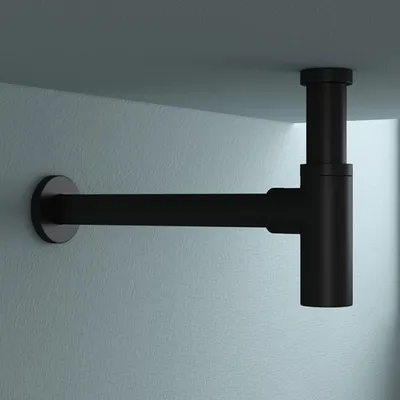 Immagine prodotto di doporro Sifone a Tazza Universale per Lavabo Mobile Bagno Sifone a Bottiglia Antiodore in Ottone Nero 1 1/4" x 32 mm Siphon 05