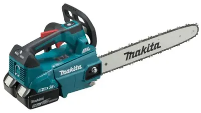 Obrázek produktu pro Makita DUC406PT2B, Bürstenlos, 20 m/s, 76,2 / 8 mm (3 / 8"), Schwarz, Blau, 0,2 l, Akku