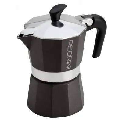 Produktbild von Pedrini 9111 Manuelle Kaffeemaschine Mokka-Kanne Anthrazit