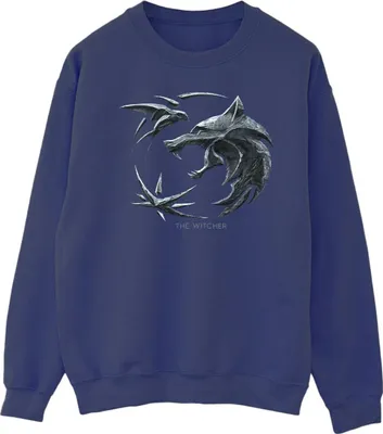 Produktbild von Netflix - "The Witcher" Sweatshirt für Herren BI47520 (S) (Marineblau)