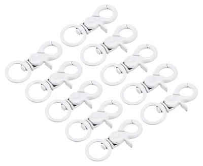 Drehbare Karabinerhaken 44 mm, bunt, 16 Stück, für DIY