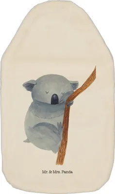 Produktbild von Mr. & Mrs. Panda wärmebeutel Koalabär - Weiß - Geschenk, naturkautschuk wärmflasche, schlafen, Lustige Sprüche, mit Bezug, Koala, Traum, Wärmekissen, Schlafzimmer, Bär