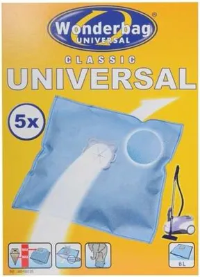 Image de Sac de remplacement universel pour aspirateur Rowenta WB406120 6 L (5 uds)