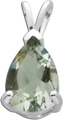 Produktbild von Amethyst Anhänger Silber 925 hellgrüner Edelstein