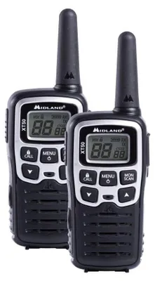 Obrázek produktu pro Midland XT50, 24 kanály/kanálů, 446.00625 - 446.0937 MHz, LCD, 93 g, 54 x 33 x 103 mm