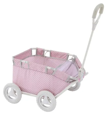 Produktbild von Olivia Little World - Tupfen Prinzessin Puppe Wagon | Kinderwagen | Baby Doll Wagon | Stuff Tier Wagon