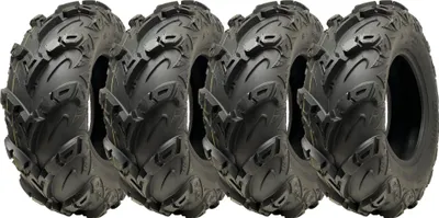 Immagine prodotto di 24x8.00-12 Pneumatici ATV Quad OBOR Mudsling WU05 Tubeless Road Legal 217kg (Set di 4)