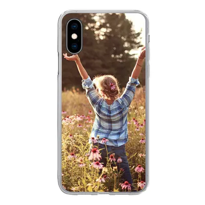 Produktbild von MuchoWow® Handyhülle Schutzhülle Hülle für iPhone X Frau - Blumen - Frühling Silikon Softcase Handy Hülle - Handyhülle