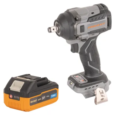 Produktbild von Procraft Industrial IW550Abb Akku Schlagschrauber 20 V 550 Nm 1/2" + 1x Akku 4,0 Ah - ohne Ladegerät