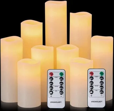 Produktbild von Bewegliche Flamme LED Kerzen mit Fernbedienung für Halloween und Weihnachten