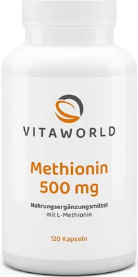 Obrázok produktu pre Metionín 500 mg (120 Kps)