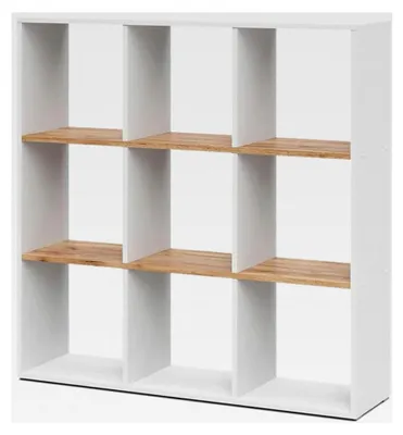 Produktbild von Raumteiler Nove, Weiß/Goldkraft Eiche, 107,2 x 107,8 cm