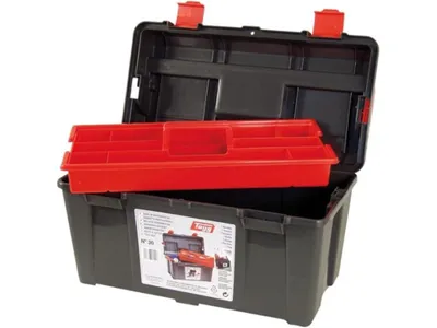 Produktbild von Tayg 130007 Werkzeugkasten aus Kunststoff Nr.30, schwarz, 445 x 235 x 230 mm