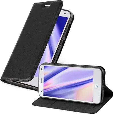 Obrázok produktu pre Cadorabo Case for ZTE Blade S6 Protective Case in Black Puzdro na mobilný telefón s magnetickým zatváraním